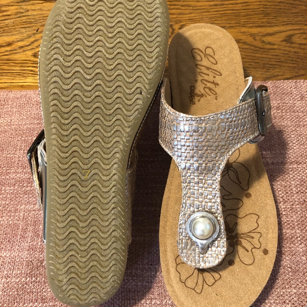 Multi metallic sandal